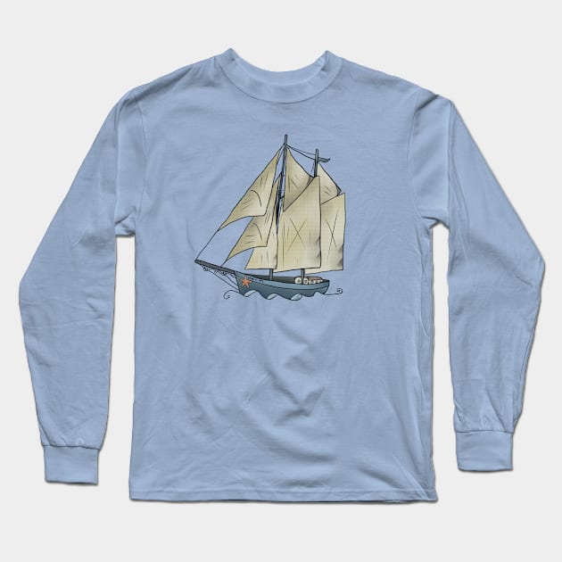 Segelschiff Long Sleeve T-Shirt by Blumchen